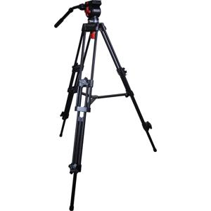  Dracast DVT-17 3-Section Aluminum Video Tripod with Fluid Head, 13.2lbs Capacity, 52.4" Maximum Height 