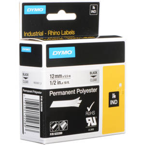 Dymo 622289 1/2in 18ft Clear Adhesive Polyester Labels: Picture 1 regular