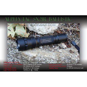  ExtremeBeam SX21R-M  LED Flashlight with Shoulder Protected Rear Button, 12,000 Lux. 