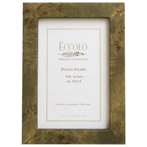 Eccolo Burlwood 4 x 6 inch Frame, Green Burl: Picture 1 regular