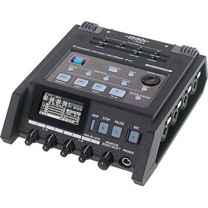 Roland R-44 Solid State 4 Channel Portable Field Recorder R-44-R