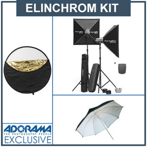 Elinchrom D-Lite4 It Monolight Set with 2 400ws Heads & Stands BUNDLE EL20815: Picture 1 regular