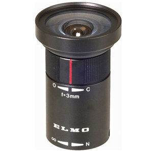  Elmo 8771 T183 3mm f/1.8 Micro-Mount Camera Lens for 1/2" CCD Micro Cameras 
