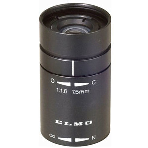  Elmo 9250 T1675F 7.5mm f/1.6 Lens for 1/2" CCD Micro-Camera with 17mm Lens Mount 