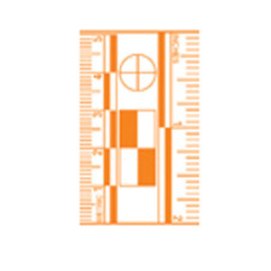  Evident 2" Photo Scales, 10 Pack, Fluorescent 