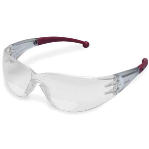  Elvex RX-400 Clear Polycarbonate BiFocal Safety Glasses with +2.0 Diopters. 