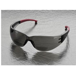  Elvex RX-400 Hard Coated Polycarbonate Lens, +3.0 Diopters, Burgundy Temples, Gray 