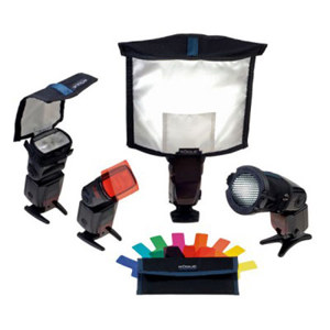  ExpoImaging Rogue Portrait Lighting Kit, Includes Large FlashBender Reflector, Large Diffusion Panel, Bounce Card/Flag, Honeycomb Grid Pouch 