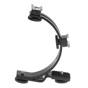  Adorama "C" Shaped Smart Bracket with Two Shoes & 2 Tripod Screws 