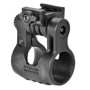  FAB Defense 1" Tactical Flashlight Side Mount with Ten Variable Angles, Black 