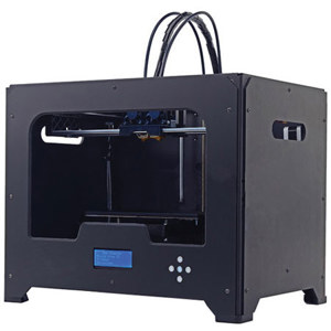  FlashForge Creator X Dual Extrusion 3D Printer, 40-100mm/s Print Speed, 100-Micron Layer Resolution, Uses PLA & ABS Plastic Filaments, USB/SD Card Connectivity 
