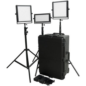FloLight Microbeam 2500W 3 Light Kit with V-Mount Plate: Picture 1 regular