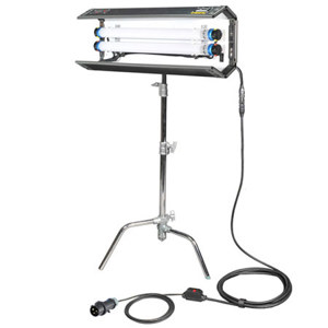  Film Gear LED Flo-Box 2 Bank 4'., Lighting Fixture with 2 Bulbs, 5600K Daylight 