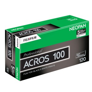 Fujifilm Neopan 100 Acros Black/White Film 120mm 5-Pack: Picture 1 regular