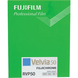 Fujifilm Fujichrome Velvia RVP 50 Color Slide Film ISO 50, 8x10