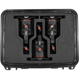  Fiilex M381 Lighting Kit, Includes 3 P180E Light Heads, 3 P180E Barndoors, 3 AC/DC Power Adapters, Cold Shoe Mount with Stud, Carrying Travel Case 