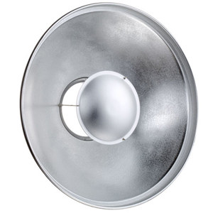  Flashpoint 16" Soft Reflector, Beauty Dish for all Monolights. Has a Silver Coated Interior Surface 