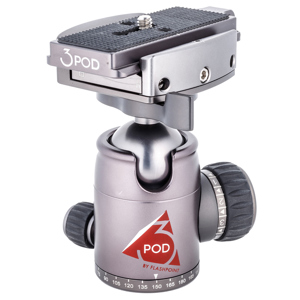  3Pod H5 Ball Head with Quick Release Plate, Max Support 55 Lbs. 