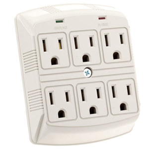 Flashpoint Surge Protector 6 Outlet Plug in MOV 270 Joules: Picture 1 regular
