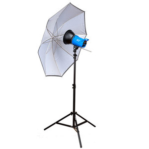  Flashpoint DG600 Monolight Kit, 300 Watt Second Monolight with Stand and Umbrella 