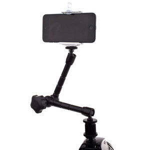  Flashpoint 7" Adjustable Double Articulating Arm (Israeli arm) Bundle - with Adorama iPhone Tripod Adapter for iPhone 3/4/5 
