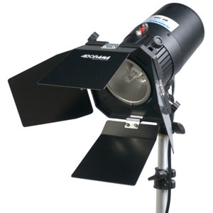  Flashpoint Budget Studio Monolight Flash Basic Kit with One 160 Watt Second Flash,7.5' Light Stand, Barndoor and Case 