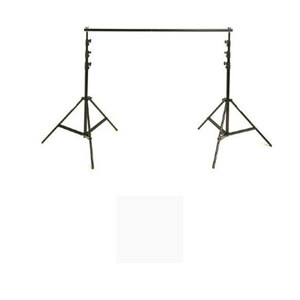  Flashpoint 10' Background Support Stand with White seamless background 