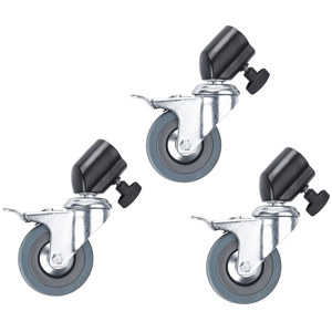  Flashpoint Caster Set for Light Stands with 22mm Diameter Legs - Set of Three 