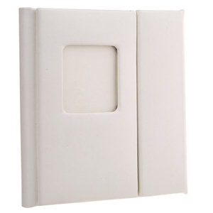 Flashpoint Overlapping CD Holder, Holds 1 CD, with Cover Window, Color: White.: Picture 1 regular