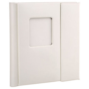Flashpoint Overlapping CD Holder, Holds 2 CDs, with Cover Window, Color: White.: Picture 1 regular