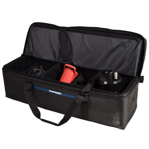  Flashpoint CS770 Lighting Kit Case, Universal Case with Movable Dividers and Shelf for Lightstands and Umbrellas, Black, 38x10x10" 
