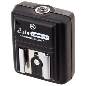  Flashpoint Safe-Sync Hot Shoe to Hot Shoe with PC Socket 