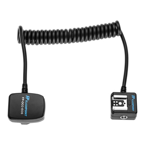  Flashpoint TTL-Off Camera Coiled Flash Cord for Canon EOS Cameras (extends to 3') 