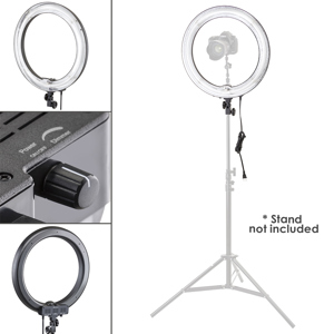  Flashpoint 14" Fluorescent AC Powered Dimmable Ring Light 
