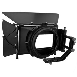  Flashpoint DV DSLR Matte Box Pro Complete Bundle w/ 15mm Swing-away Arm, Top French Flags & Side Wings, Rubber Donut, Filter Stage and Filter Tray 