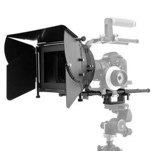  Flashpoint DV DSLR Matte Box Pro Complete Bundle 1 w/15mm Swingaway Arm, Flags & Side Wings, Rubber Donuts, Filter Stage & Tray, Base Plate, Quick Release Plate 