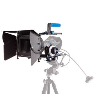  Flashpoint DV DSLR Matte Box Pro Complete Bundle 3 w/Follow Focus Pro II, C Arm, 15mm Swingaway Arm, Flags & Side Wings, Rubber Donuts, Filter Stage & Tray, Base Plate, Quick Release Plate 