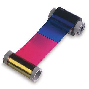  HID Fargo YMCKO Color Ribbon for DTC510/DTC515/DTC515-LC/DTC520/DTC525/DTC525-LC/DTC710/DTC720 Printers, 400 Prints Per Roll 