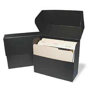 Print File Black Legal Size Document Storage Box 2850020