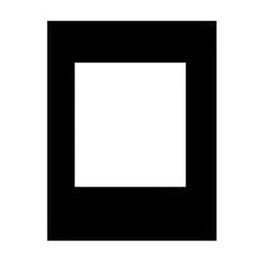 Adorama Black Trans-Mat, 7-1/2x9-1/2in Board, 1-Opening: Picture 1 regular