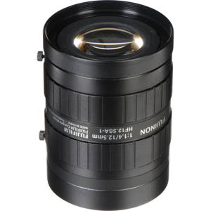  Fujinon HF12.5SA-1 2/3" 12.5mm F/1.4 C-Mount Fixed Focal Lens for 5MP Cameras, Machine Vision Applications 