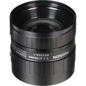  Fujinon HF35SA-1 2/3" 35mm F1.4-F22 Fixed Focal Lens for 5MP Cameras, C-Mount, Manual Iris, Machine Vision Applications 