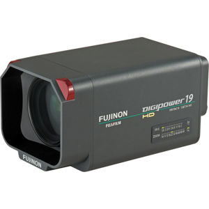  Fujinon XA19X7.4BES 7.4-141mm f/1.8-2.6 Studio Lens with Support Bracket, 19x Zoom Ratio, 2.2x Extender, 16-bit Encoder 