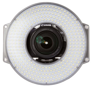  F & V Lighting R-300 LED Ring Light with L-Bracket 