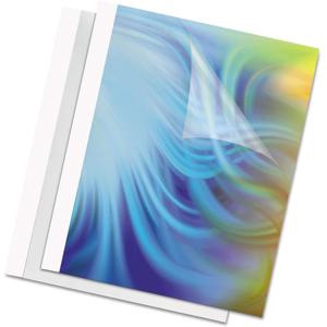 Fellowes 1/4" Gloss White Thermal Binding Covers 52222