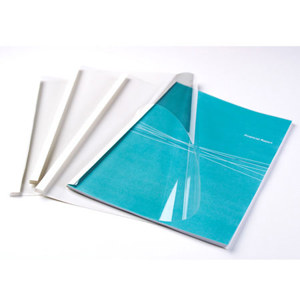 Fellowes 1/16" Gloss White Thermal Binding Covers 5225101