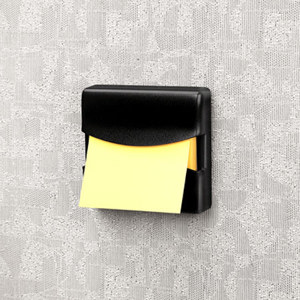 Fellowes Partition Additions Note Dispenser, Dark Graphite: Picture 1 regular