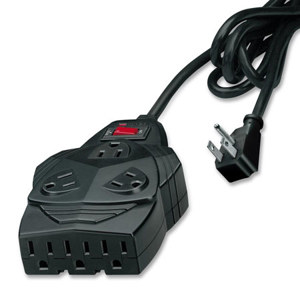 Fellowes Mighty 8 Surge Protector, Black: Picture 1 regular