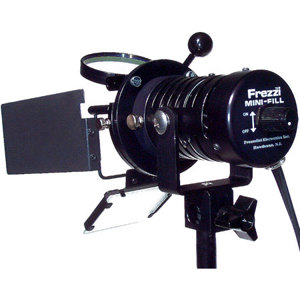  Frezzi MFIC-PTS Dimmer Mini-Fill On Camera Video Light with 30 Watt Bulb, DC Power 