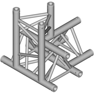 Global Truss 1.64' (0.5m) 4 Way Triangular T-Junction TR-4097-D
